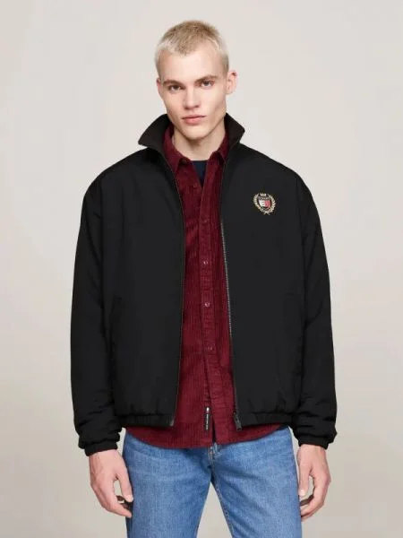 Tommy Jeans Cu două fețe geacă negru