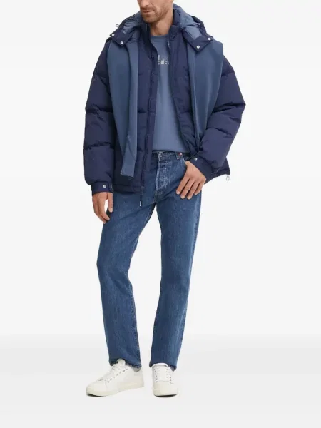 Blugi drepți Levi's® zdrențuiți negru