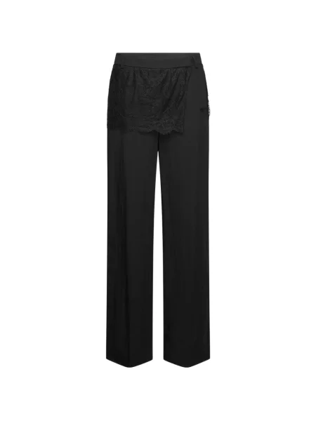 Csipkés nadrág Karl Lagerfeld Jeans fekete