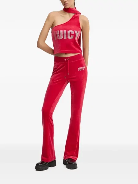 Top Juicy Couture cu un umăr gol roșu