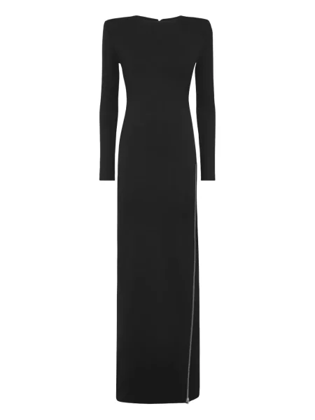 Rochie maxi Philipp Plein lungă de costum negru