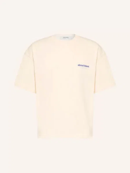 About:Blank T-Shirt weiss beżowa