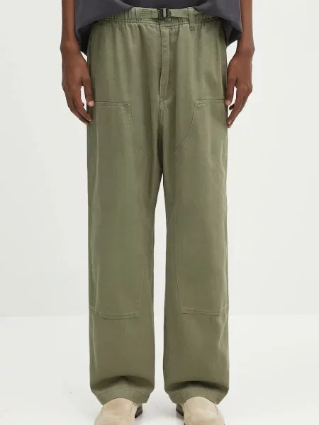Carhartt WIP pantaloni Crawford Pant drept verde