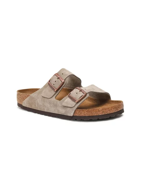 Birkenstock Arizona VL Taupe Regular Fit Kobiety Sandały Birkenstock Size: szary