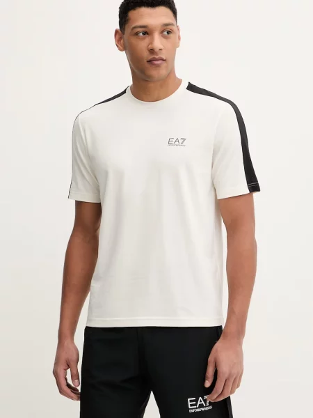 Emporio Armani tricou de antrenament bej
