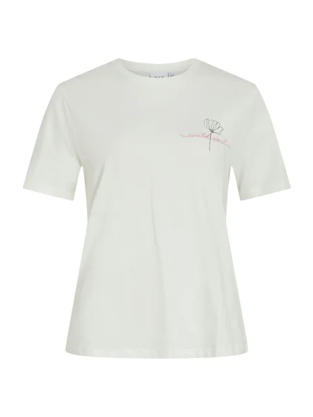 VILA Tricou VISYBIL roz amestecat / negru alb