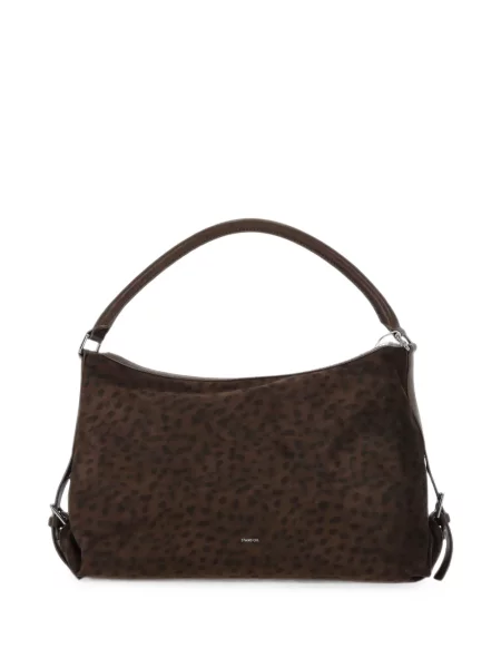 Geantă shopper Stand Oil cu imagine cu model leopard maro
