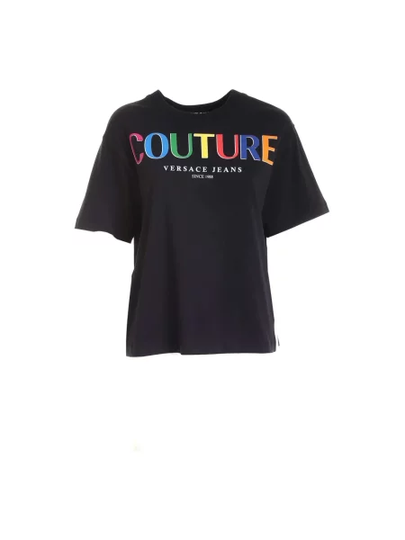 Koszulka Versace Jeans Couture z logo czarna