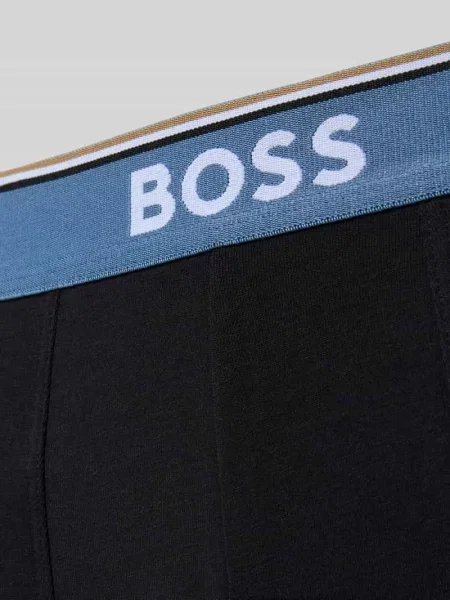 Obcisłe bokserki z mieszanka bawełny w zestaw 3 szt. Boss oliwkowe