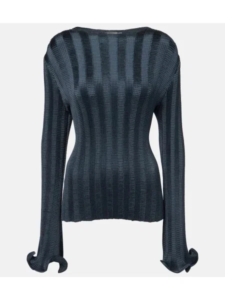 Top Simkhai tricotate alb