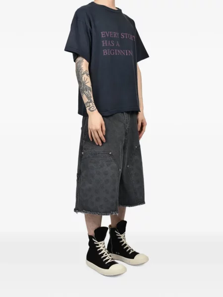 Tricou Jun/nakayama cu imagine negru