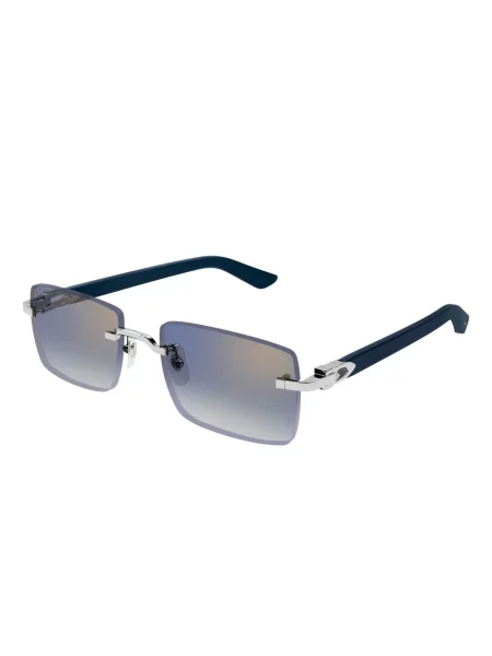 Ochelari de soare dreptunghiulari Cartier Eyewear albastru