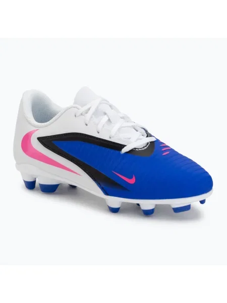 Ghete de fotbal pentru copii Nike Phantom 6 Low Club MG racer blue/white/pink blast alb