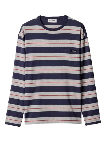 Tricou Miu Miu lung gri