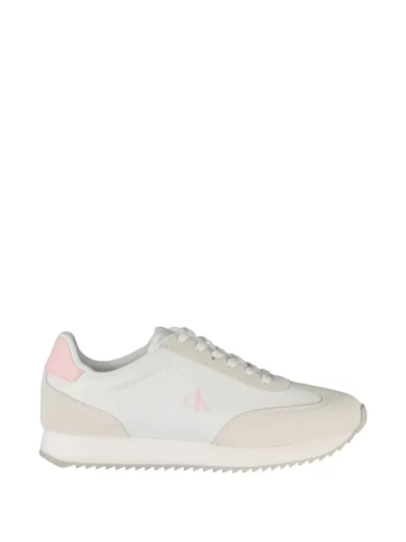 Sneakerși Calvin Klein cu autograf alb