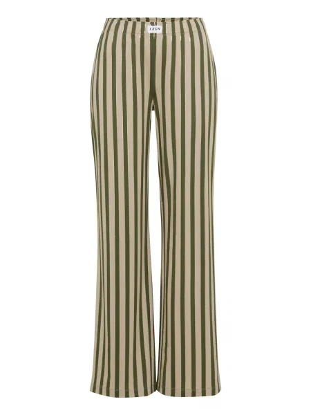 LSCN by LASCANA Spodnji del pižame zlata / kaki / temno zelena