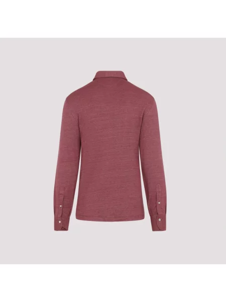 Koszulka polo Brunello Cucinelli z dżerseju różowa