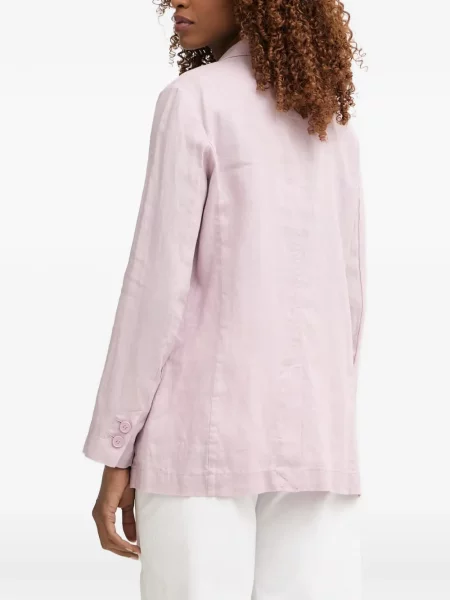 Sacou Benetton cu rever roz