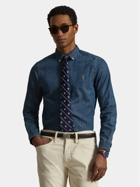 Polo Ralph Lauren Koszula Core Replen Granatowy niebieska