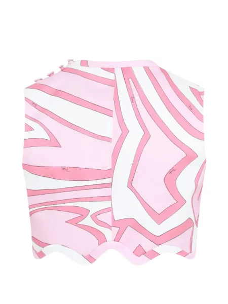 Top Pucci cu imagine roz