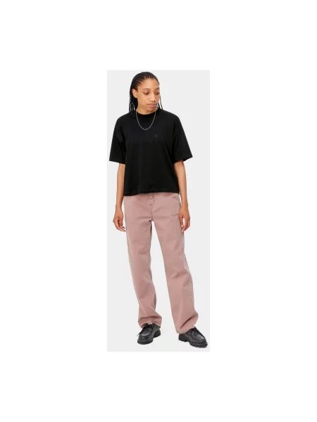 T-shirt o kroju regular fit z czystej bawełny model CHESTER' Carhartt Wip czarna