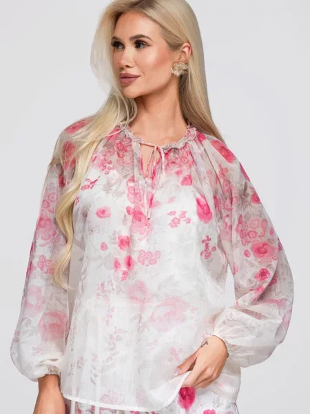 Bluză Ombre alb