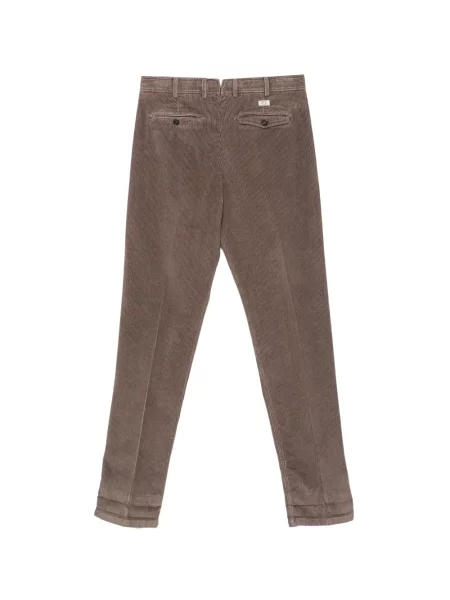 Pantaloni Pt Torino de catifea cord gri