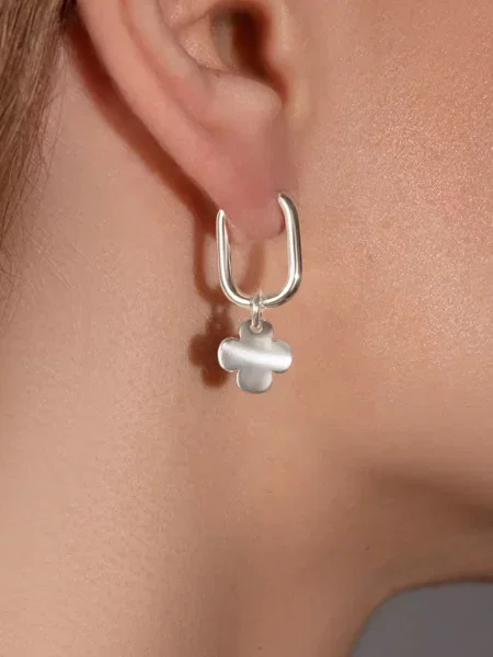 Посріблені сережки Lilou