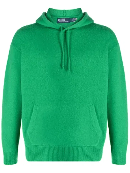 Fleece πουλόβερ Polo Ralph Lauren με στρογγυλή λαιμόκοψη με σχέδιο γκρι