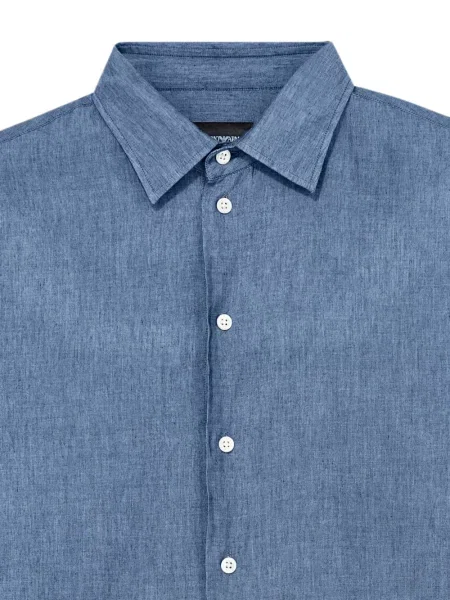 Lung cămașă Emporio Armani albastru