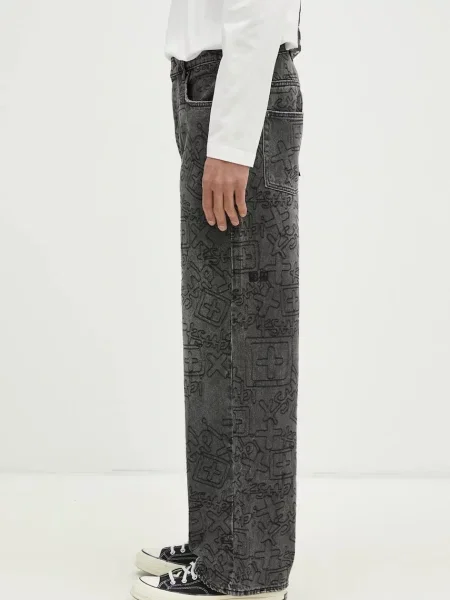 KSUBI jeans Maxx Stencil Stitch bărbați negru