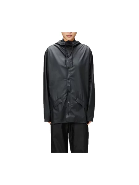 Rains Jacket Black Unisex Kurtki Rains Size: L czarny