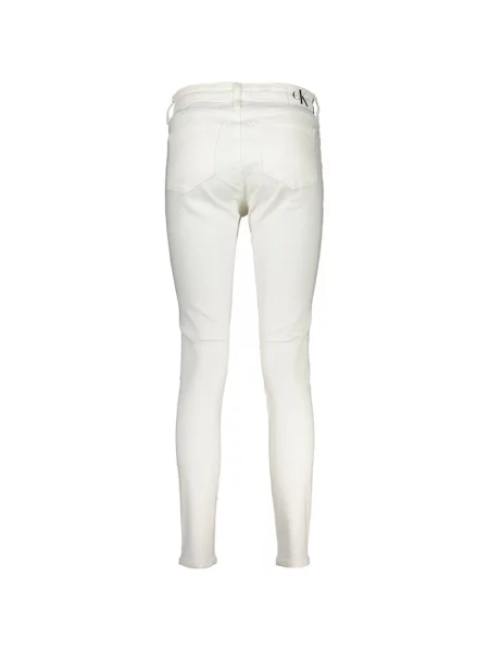 Skinny jeansy skinny Calvin Klein białe