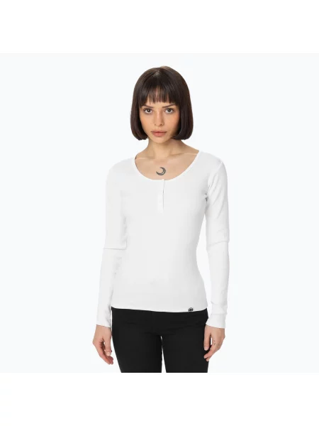 Longsleeve Pitbull Rib biała