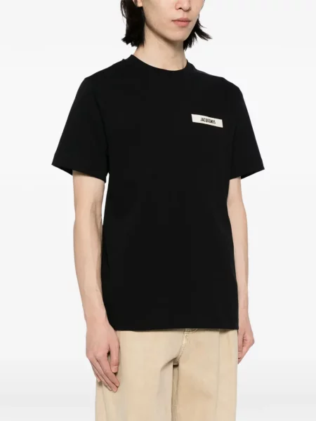 Tricou Jacquemus cu autograf negru