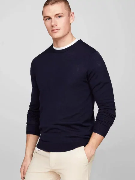 Вовняний светр Tommy Hilfiger синій