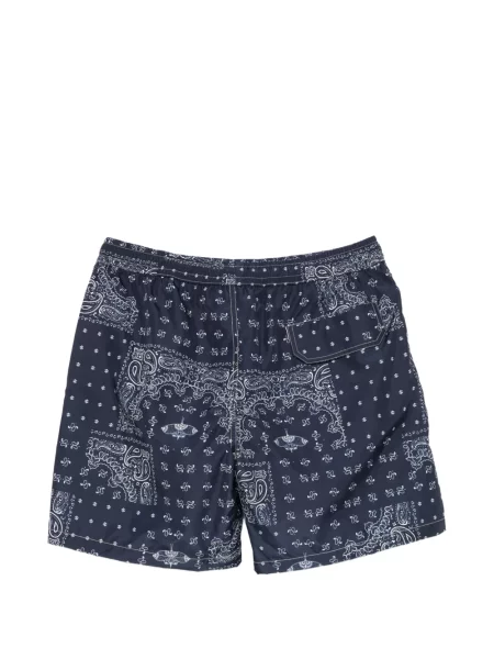 Slip de baie Eleventy cu imagine cu model paisley albastru