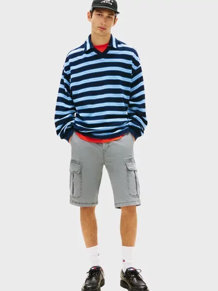 Джинсовые шорты Tommy Jeans серые