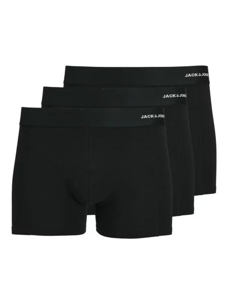 JACK & JONES Boxerky / biela čierna