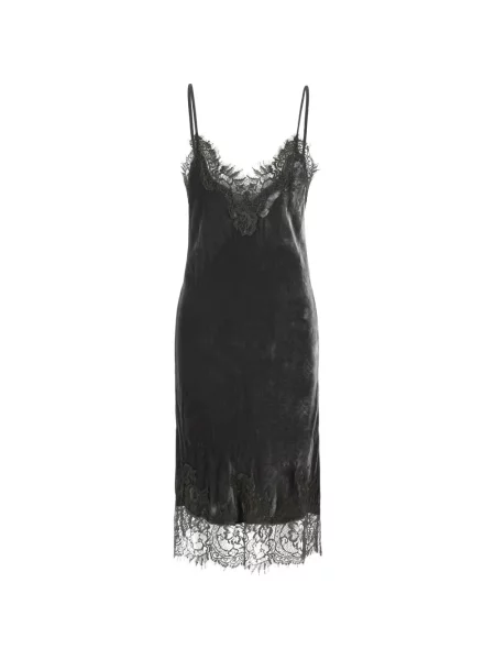 Rochie midi Gold Hawk din dantelă gri