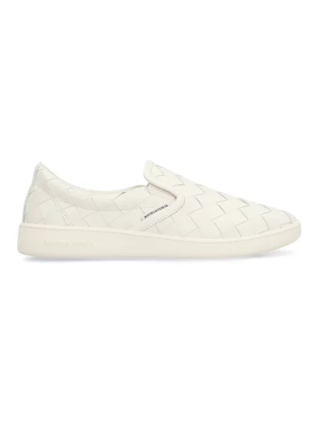 Sneakersy Bottega Veneta skórzane białe