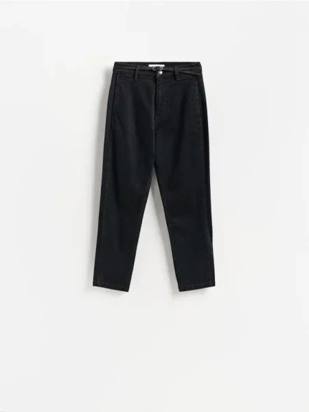 Reserved LADIES` JEANS TROUSERS & BELT negru