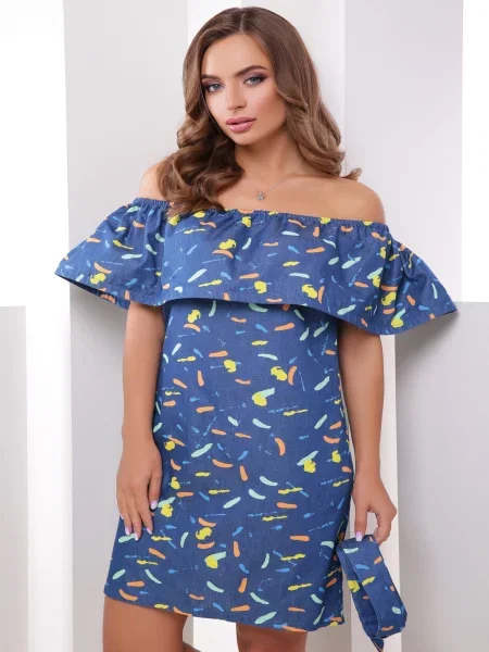 Сукня міні MarSe текстиль синій