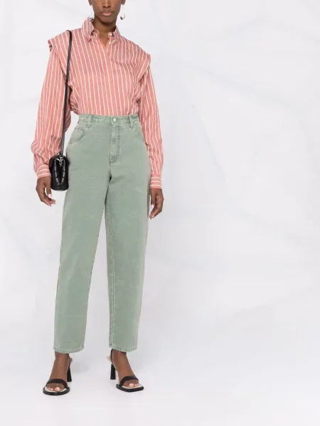 Blugi conici Alberta Ferretti conici verde
