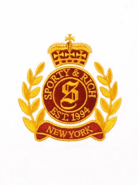 Pulover Sporty & Rich alb