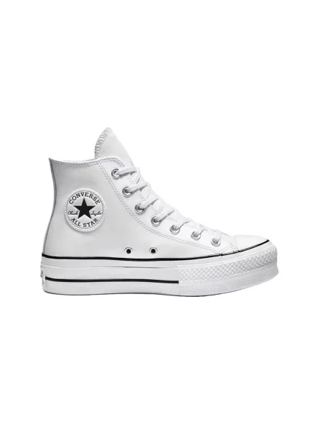 Členkové topánky Converse biela