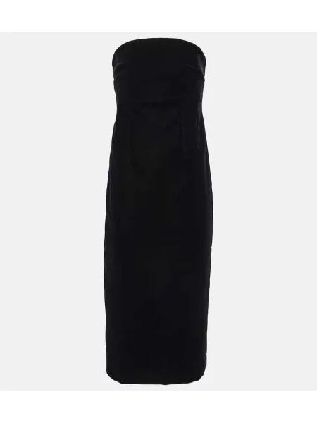 Rochie midi Wardrobe.nyc de catifea până la genunchi de costum negru