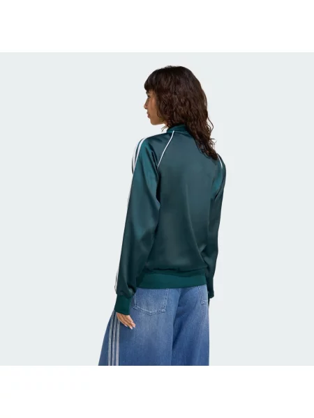 Adidas Originals bluza Sst Satin Tt z aplikacją zielony