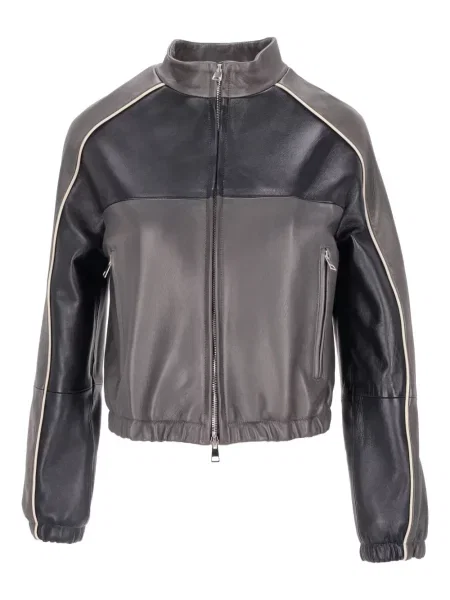 Geanta de piele La Rose gri