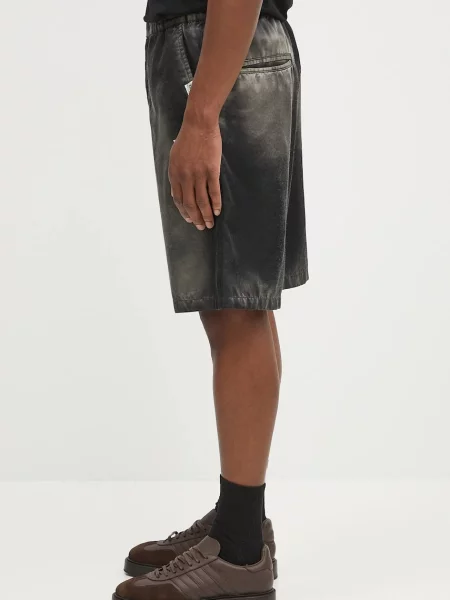 Σορτς Maison MIHARA YASUHIRO Aged Satin Shorts μαύρο
